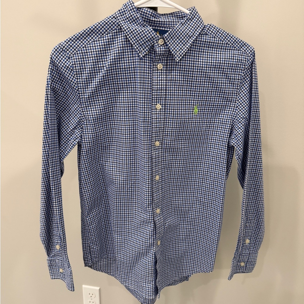 Ralph Lauren boys cotton poplin shirt, Size Large (14/16)